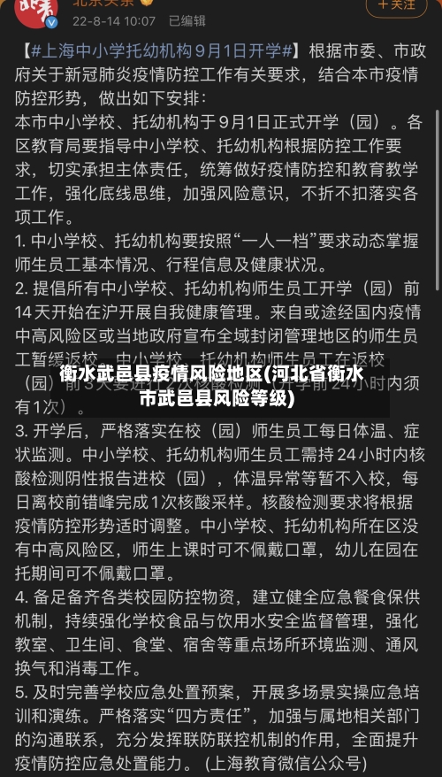 衡水武邑县疫情风险地区(河北省衡水市武邑县风险等级)-第1张图片