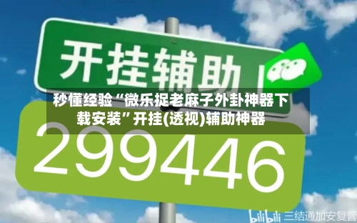 秒懂经验“微乐捉老麻子外卦神器下载安装	”开挂(透视)辅助神器-第1张图片