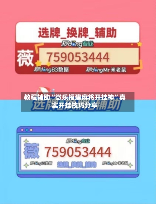 教程辅助“微乐福建麻将开挂神”真实开挂技巧分享-第1张图片
