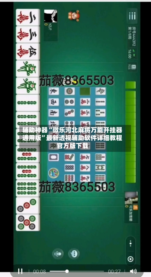 辅助神器“微乐河北麻将万能开挂器通用版”最新透视辅助软件详细教程官方版下载-第1张图片