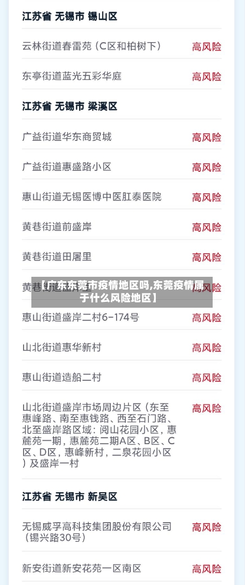 【广东东莞市疫情地区吗,东莞疫情属于什么风险地区】-第1张图片