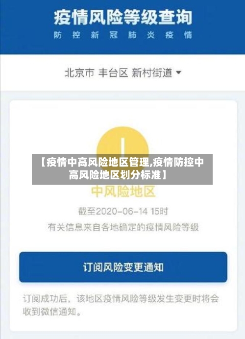 【疫情中高风险地区管理,疫情防控中高风险地区划分标准】-第1张图片