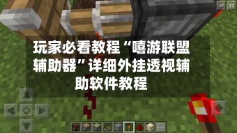 玩家必看教程“嘻游联盟辅助器	”详细外挂透视辅助软件教程-第1张图片