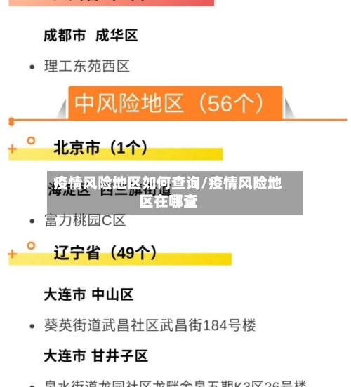疫情风险地区如何查询/疫情风险地区在哪查-第1张图片