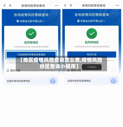【地区疫情风险查询怎么查,疫情风险地区查询小程序】-第1张图片