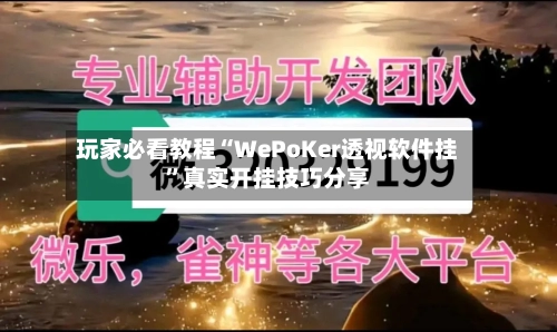 玩家必看教程“WePoKer透视软件挂”真实开挂技巧分享-第1张图片