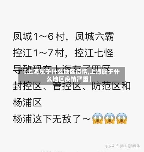 【上海属于什么地区疫情,上海属于什么地区疫情严重】-第1张图片