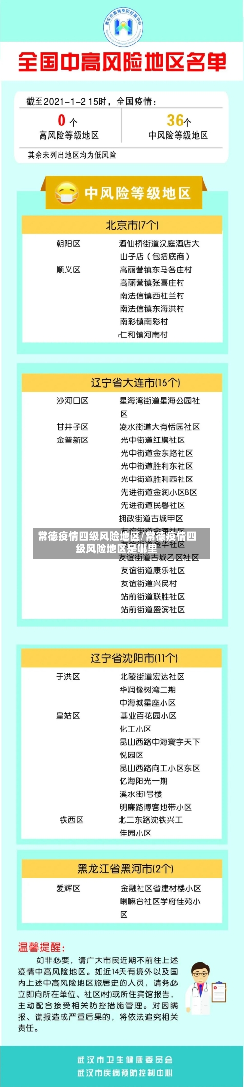 常德疫情四级风险地区/常德疫情四级风险地区是哪里-第1张图片