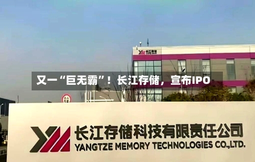 又一“巨无霸”！长江存储，宣布IPO-第1张图片
