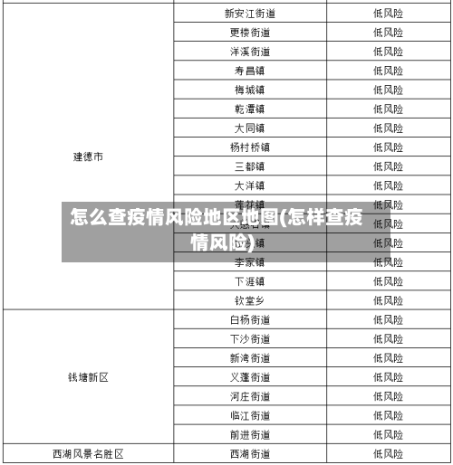 怎么查疫情风险地区地图(怎样查疫情风险)-第1张图片