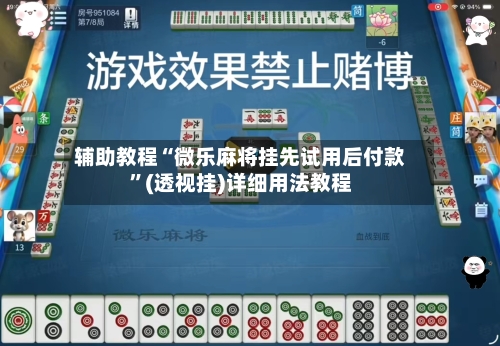 辅助教程“微乐麻将挂先试用后付款”(透视挂)详细用法教程-第1张图片