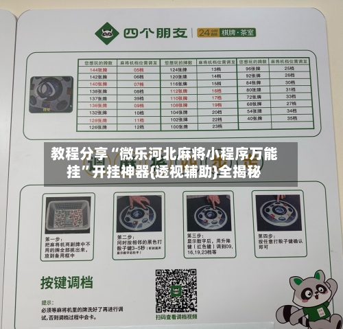 教程分享“微乐河北麻将小程序万能挂	”开挂神器{透视辅助}全揭秘-第1张图片