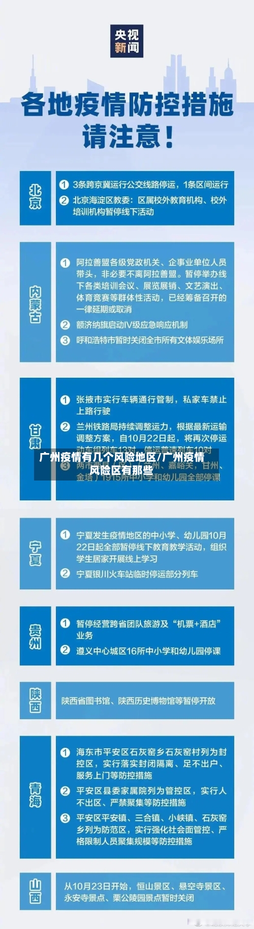 广州疫情有几个风险地区/广州疫情风险区有那些-第1张图片