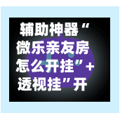 辅助神器“微乐亲友房怎么开挂	”+透视挂”开挂辅助软件教程-第1张图片
