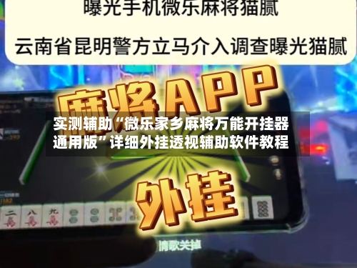 实测辅助“微乐家乡麻将万能开挂器通用版”详细外挂透视辅助软件教程-第1张图片