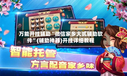 万能开挂辅助“微信家乡大贰辅助软件”(辅助神器)开挂详细教程-第1张图片