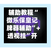 辅助教程“微乐保皇记牌器辅助”+透视挂	”开挂辅助软件教程-第1张图片