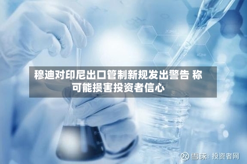 穆迪对印尼出口管制新规发出警告 称可能损害投资者信心-第1张图片