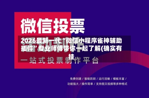 2026最新一代“微信小程序雀神辅助插件”专业师傅带你一起了解(确实有挂-第1张图片