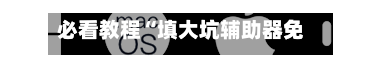 必看教程“填大坑辅助器免费安装	”开挂(透视)最新辅助详细-第1张图片