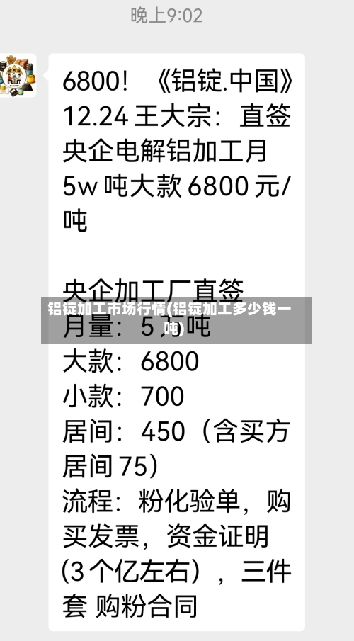 铝锭加工市场行情(铝锭加工多少钱一吨)-第1张图片