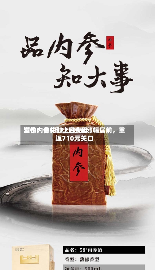 酒价内参5月22日费用发布：青花郎上涨5元涨幅居前，重返710元关口-第1张图片