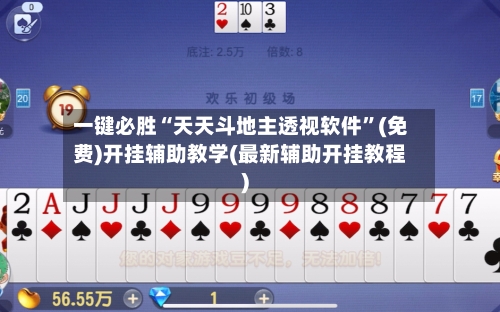 一键必胜“天天斗地主透视软件”(免费)开挂辅助教学(最新辅助开挂教程)-第1张图片