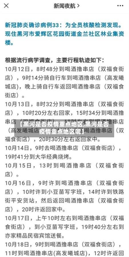 【黑河是否疫情重点地区,黑河是否疫情重点地区呢】-第1张图片