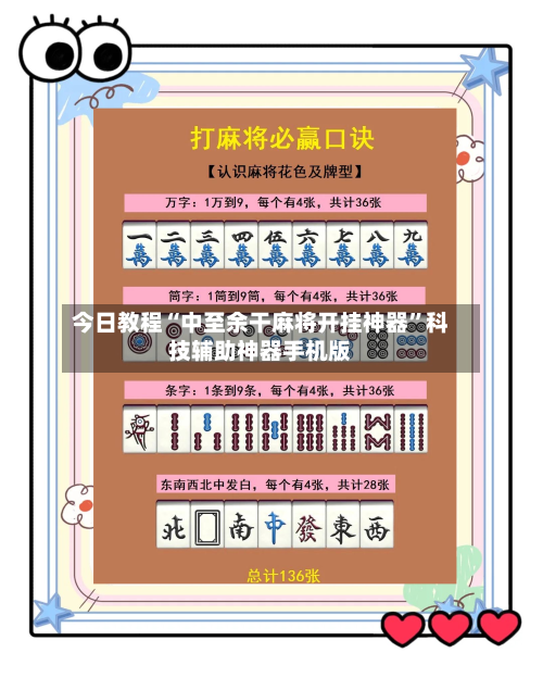今日教程“中至余干麻将开挂神器”科技辅助神器手机版-第1张图片