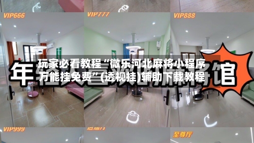 玩家必看教程“微乐河北麻将小程序万能挂免费	”(透视挂)辅助下载教程-第1张图片