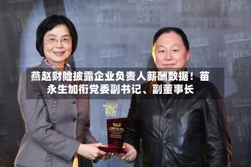 燕赵财险披露企业负责人薪酬数据！苗永生加衔党委副书记、副董事长-第1张图片
