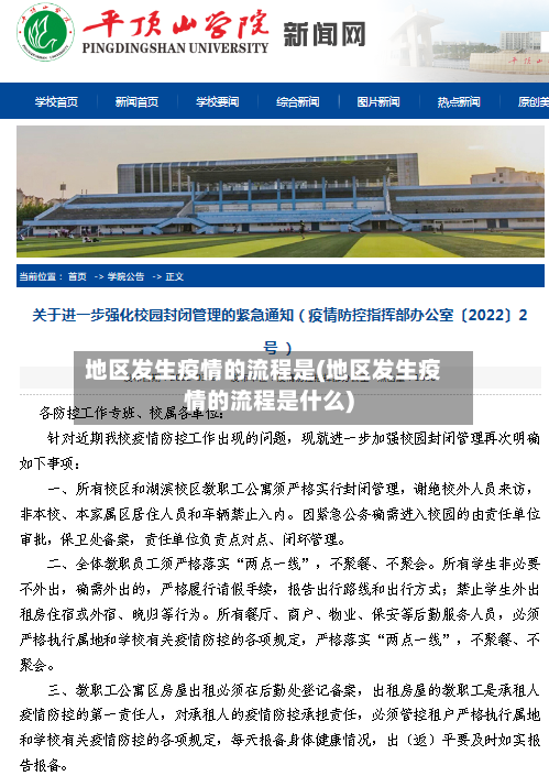 地区发生疫情的流程是(地区发生疫情的流程是什么)-第1张图片