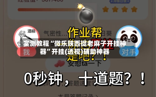 实测教程“微乐陕西捉老麻子开挂神器”开挂(透视)辅助神器-第1张图片
