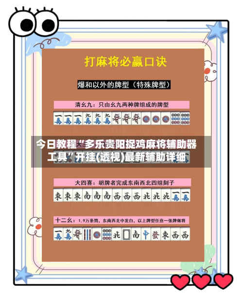 今日教程“多乐贵阳捉鸡麻将辅助器工具	”开挂(透视)最新辅助详细-第1张图片