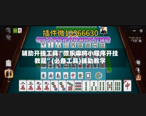辅助开挂工具“微乐麻将小程序开挂教程”(必备工具)辅助教学-第1张图片