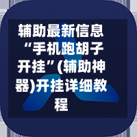 辅助最新信息“手机跑胡子开挂”(辅助神器)开挂详细教程-第1张图片